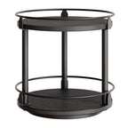 2 Tier Lazy Susan Spice Rack Organizer Rotating Turntable