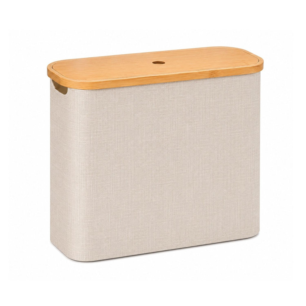 Freestanding Toilet Paper Basket with Lid