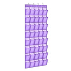 40 Pocket Over-the-Door Hanging Shoe Organizer with Non-Slip Hooks
