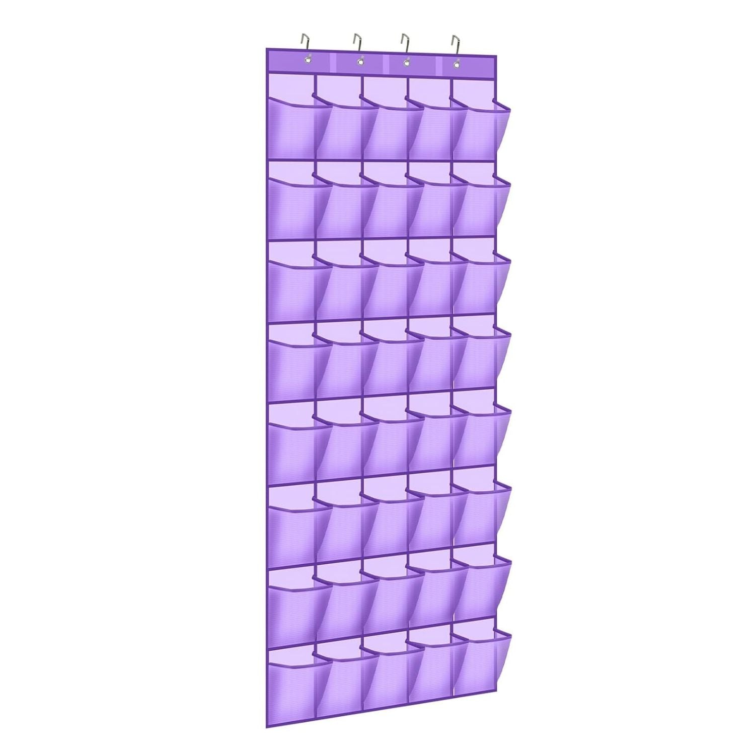 40 Pocket Over-the-Door Hanging Shoe Organizer with Non-Slip Hooks