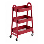 3Tier Small Rolling Metal Storage Organizer Mobile Utility Cart