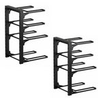 4 Tier Pots and Pans Organizer Rack Adjustable Under Cabinet Cookware Holder