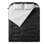 Waterproof Double Sleeping Bag for Adults with 2 Pillows