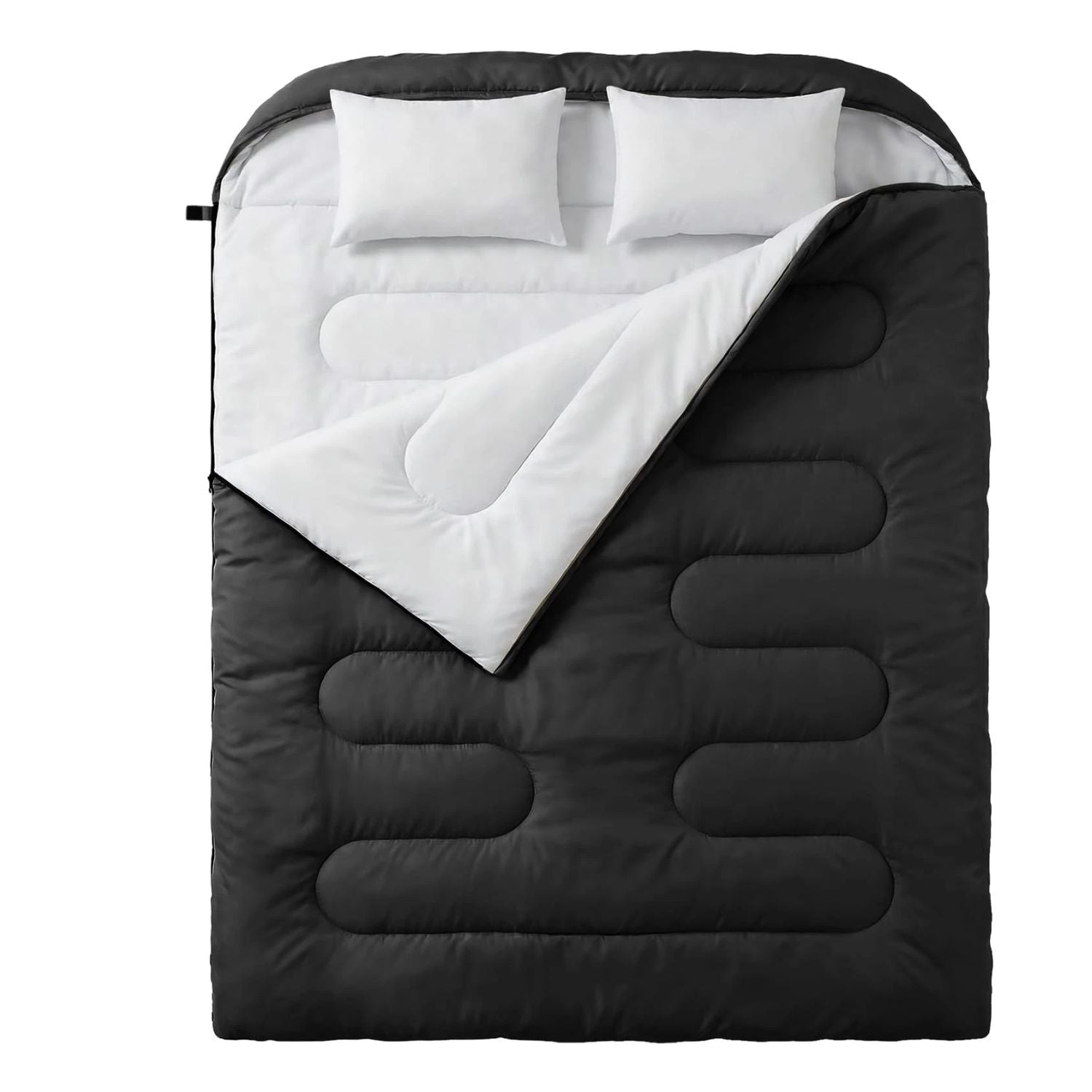 Waterproof Double Sleeping Bag for Adults with 2 Pillows