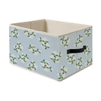 Foldable Storage Bin Box with Handles Vine Floral Organizer Basket