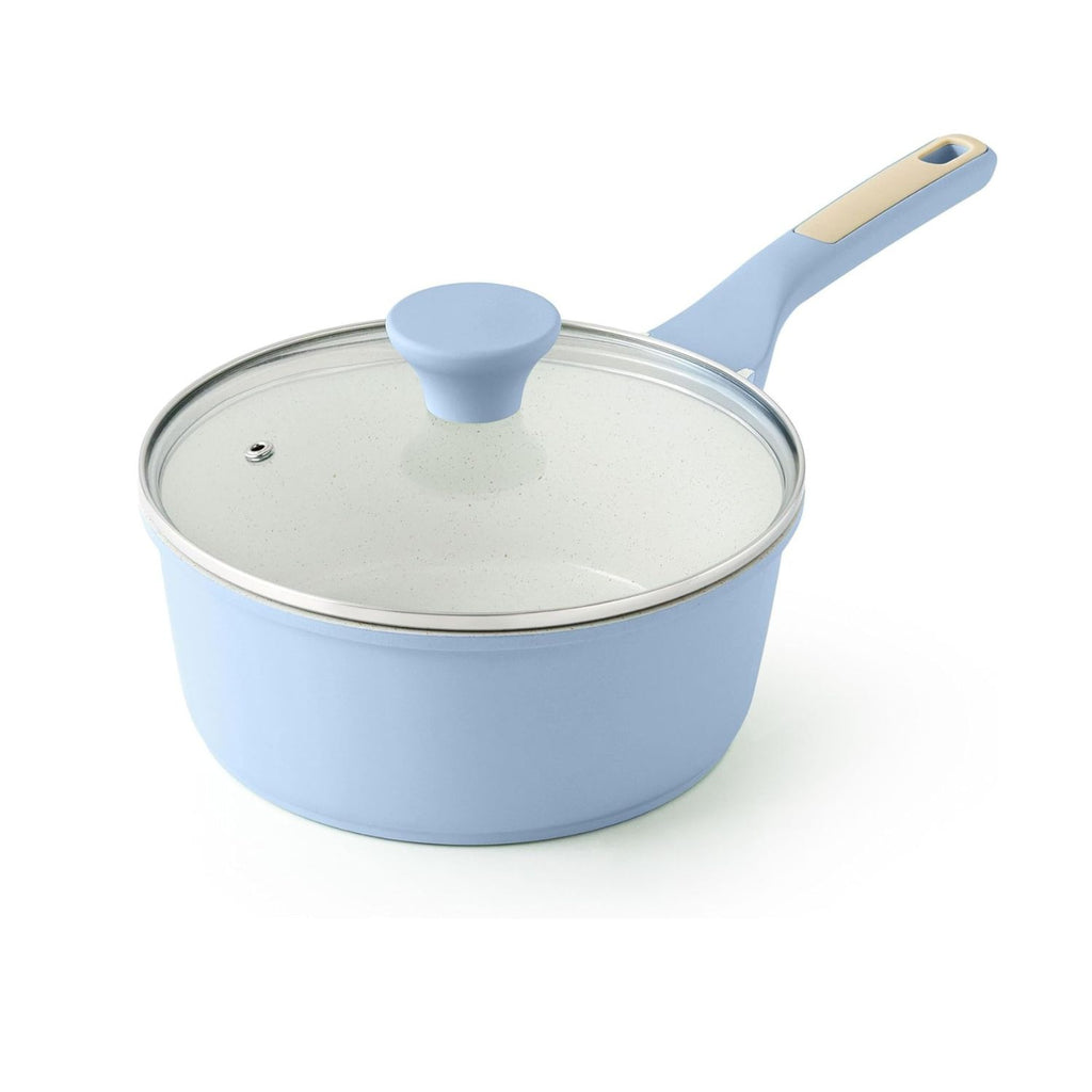 2 Qt Nonstick Saucepan with Lid Induction Compatible Small Cooking Pot