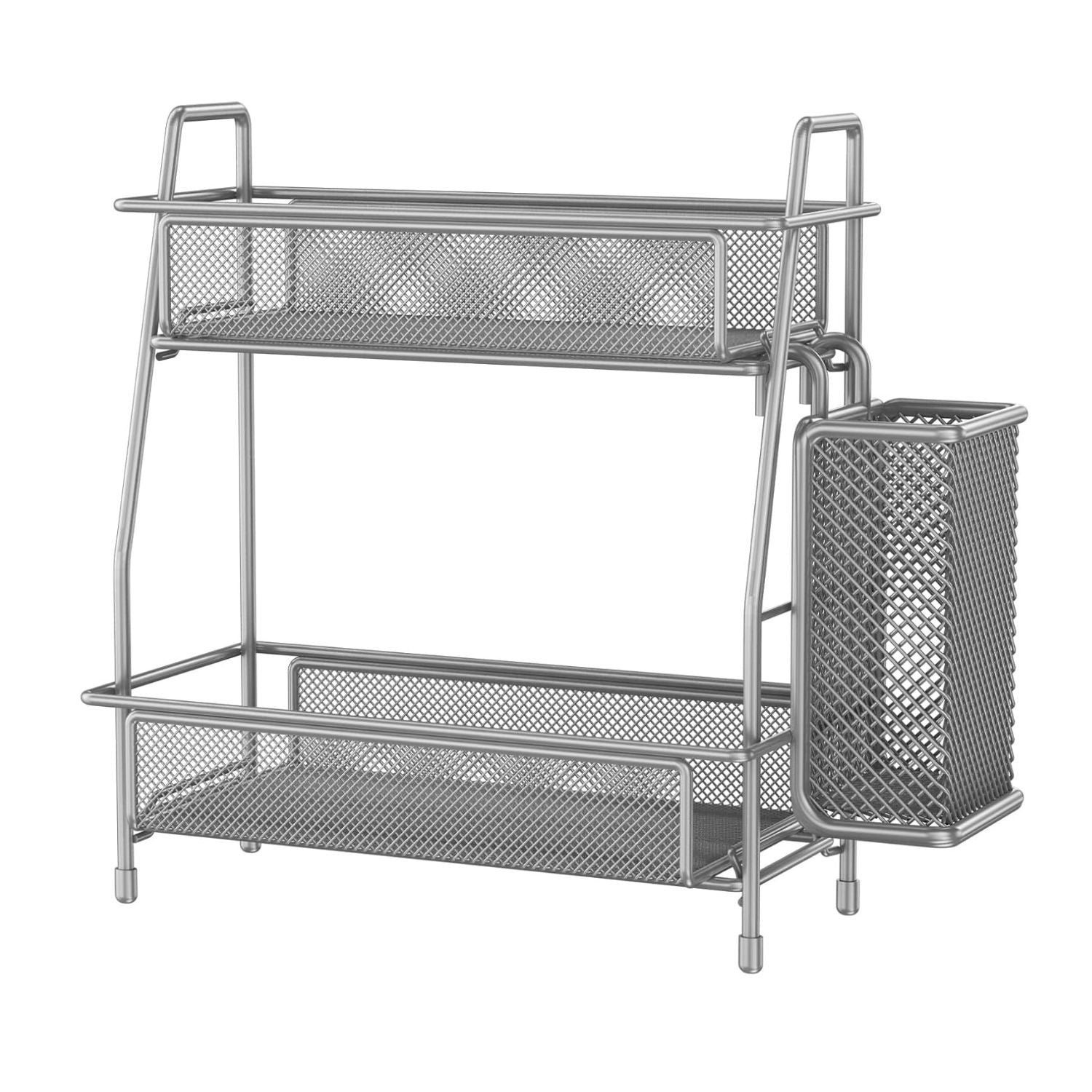 Countertop Organizer with Small Basket