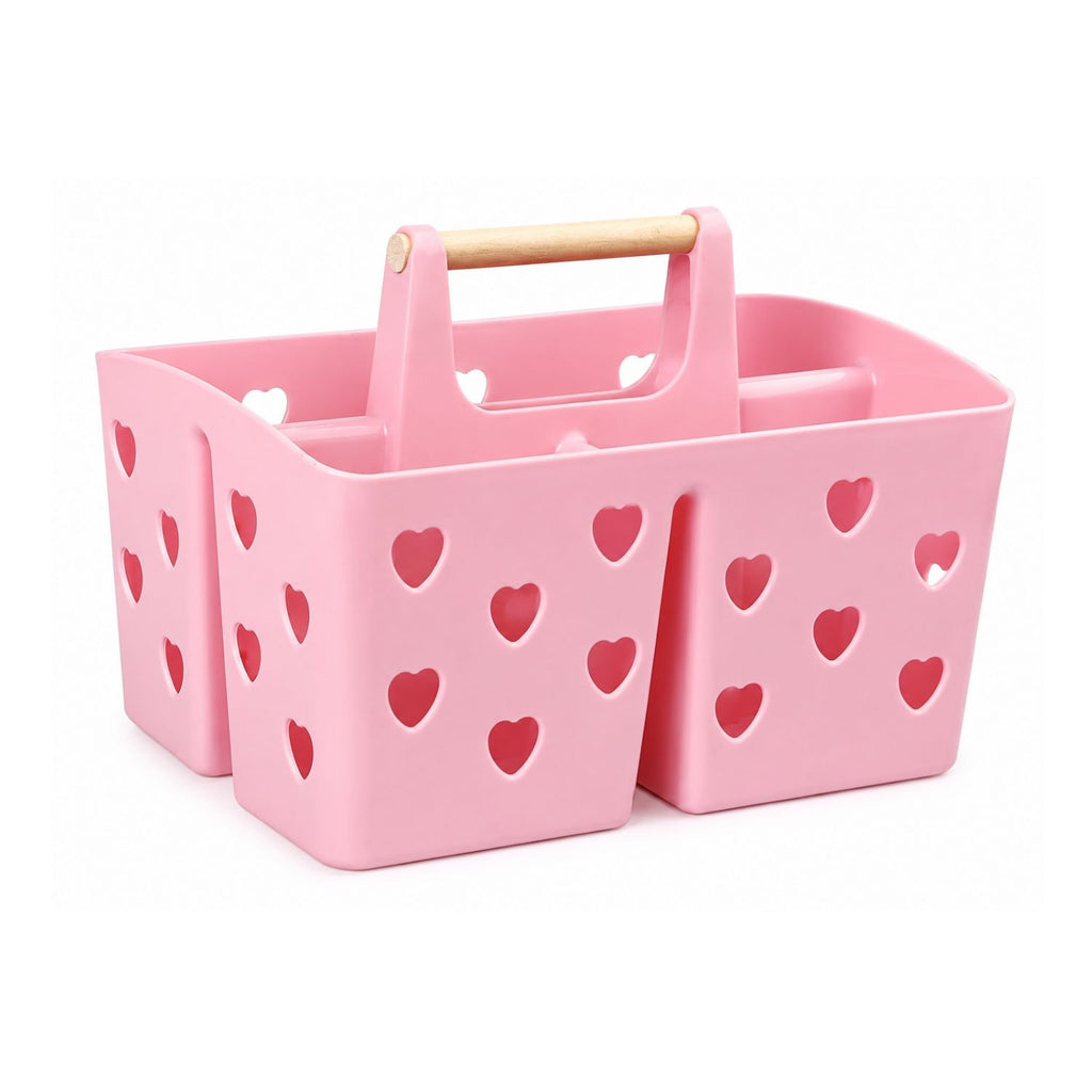 Portable Shower Caddy Organizer Basket with Handle Divided Bathroom Storage