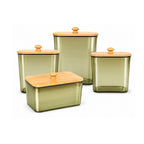 Pack of 4 Laundry Pods Container Set with Lids