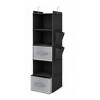 5Layer Hanging Closet Organizer with 2 Drawers