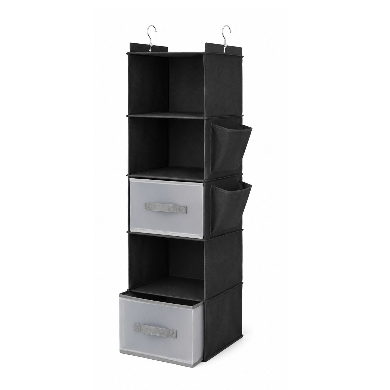 5Layer Hanging Closet Organizer with 2 Drawers