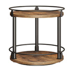 2 Tier Lazy Susan Spice Rack Organizer Rotating Turntable