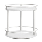 2 Tier Lazy Susan Spice Rack Organizer Rotating Turntable