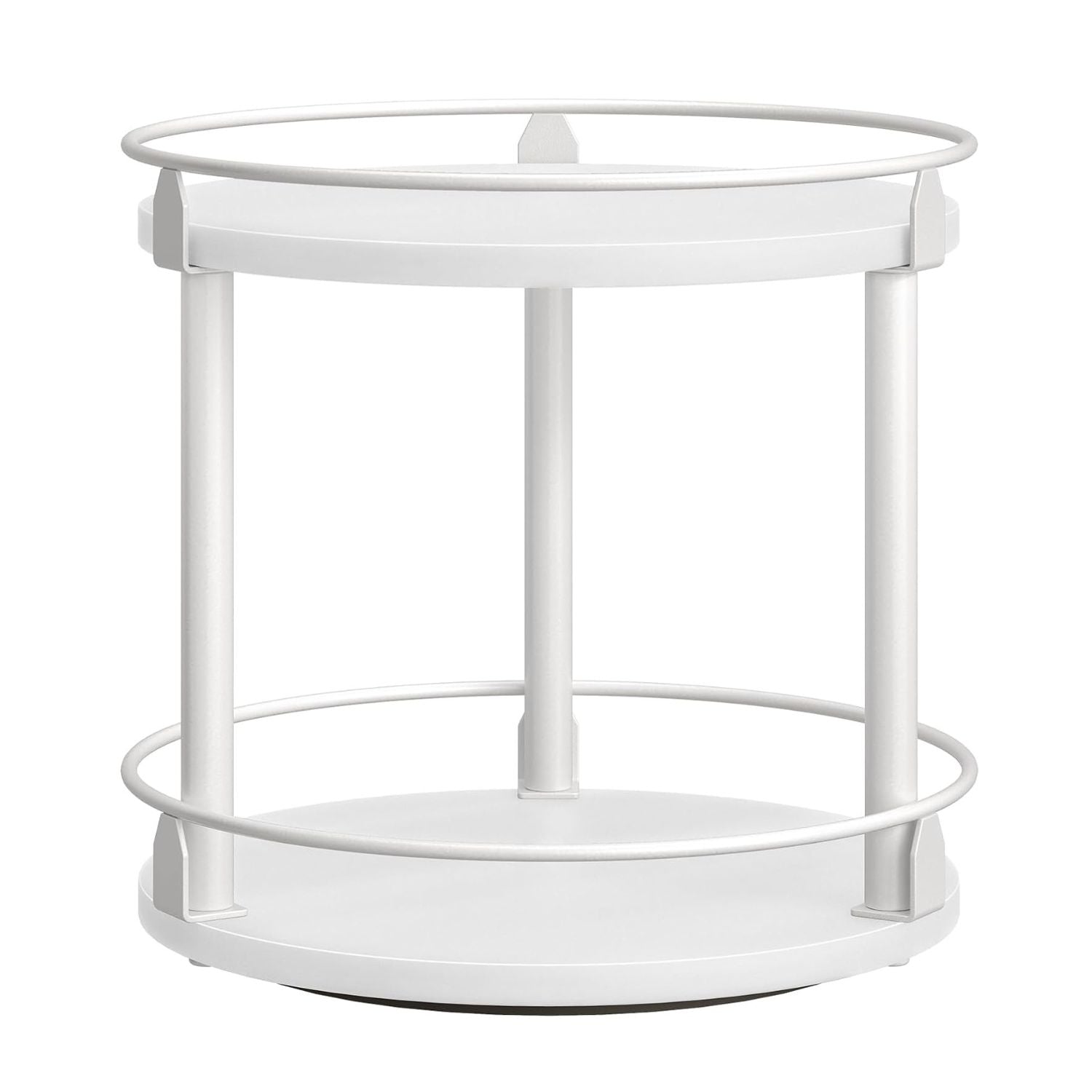 2 Tier Lazy Susan Spice Rack Organizer Rotating Turntable
