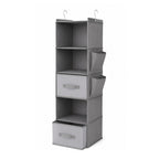 5Layer Hanging Closet Organizer with 2 Drawers