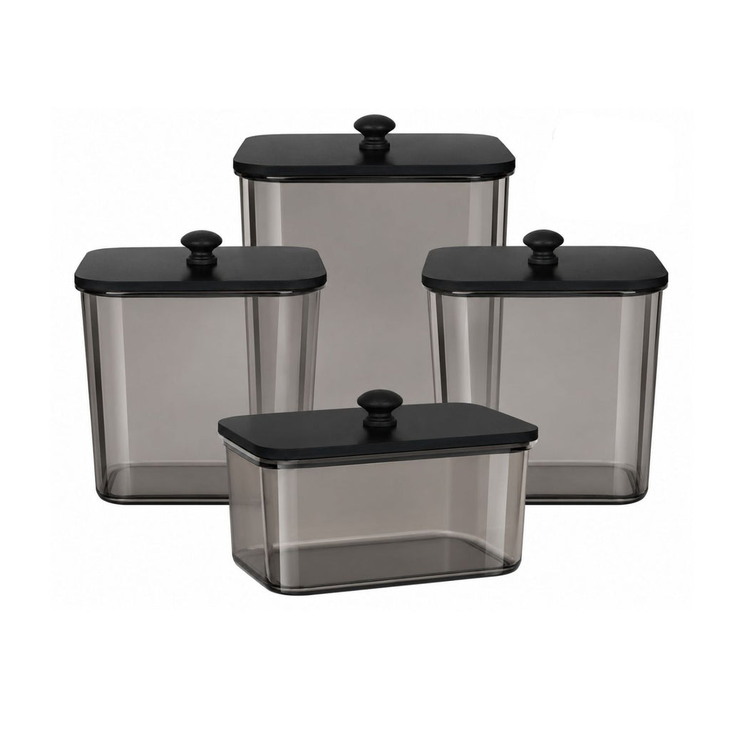 Pack of 4 Laundry Pods Container Set with Lids
