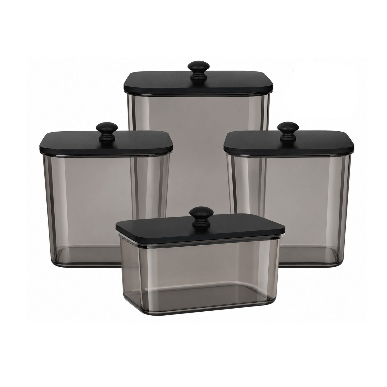 Pack of 4 Laundry Pods Container Set with Lids