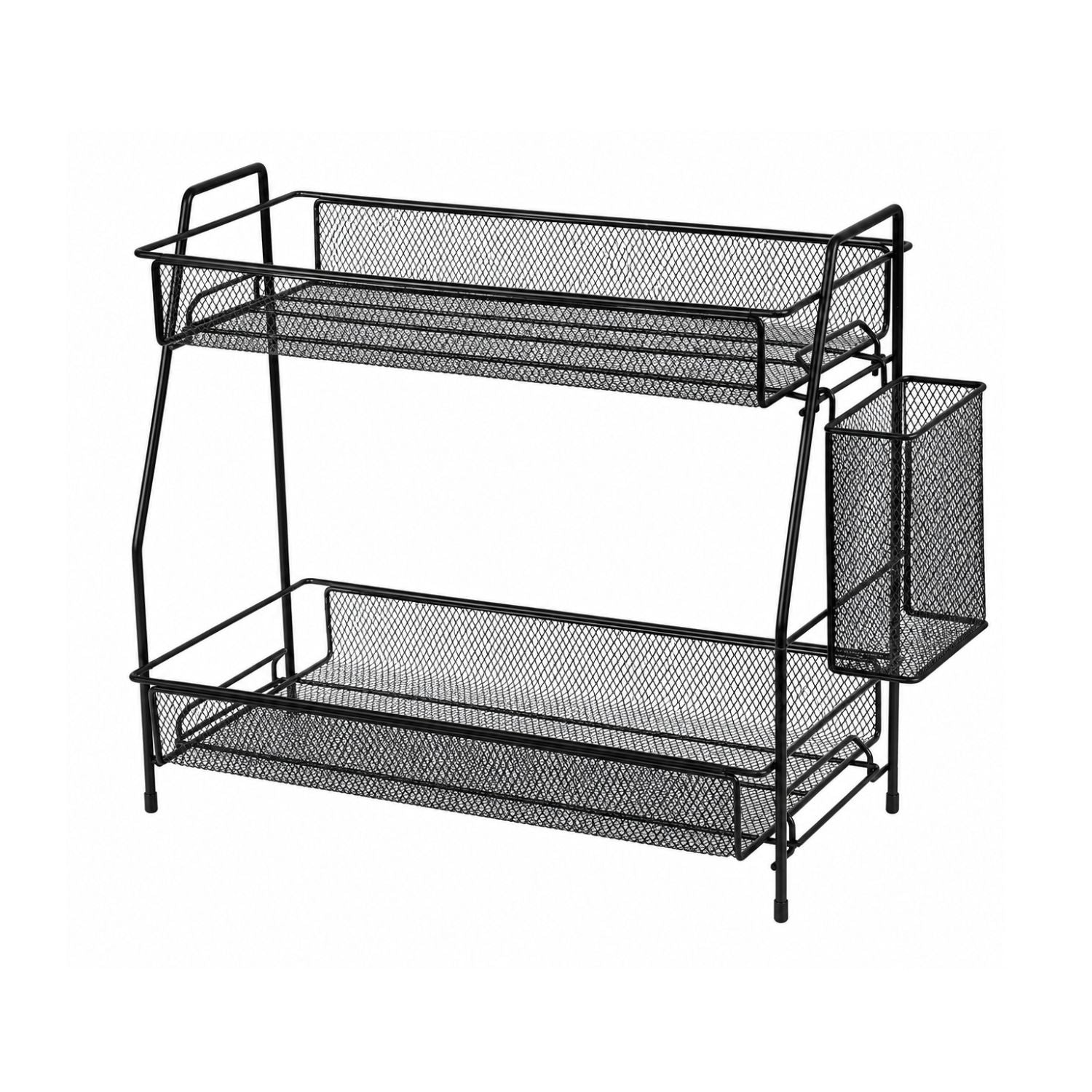 Countertop Organizer with Small Basket
