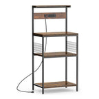 4Tier Microwave Stand Kitchen Baker’s Rack with Power Outlet