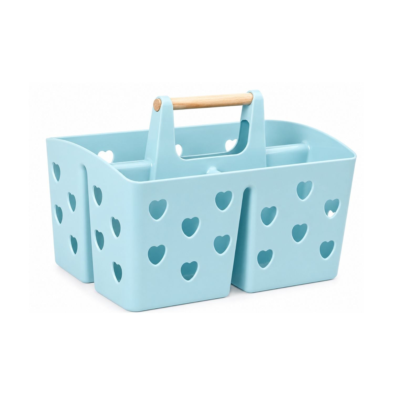 Portable Shower Caddy Organizer Basket with Handle Divided Bathroom Storage