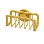 Kitchen Sink Sponge Holder with Strong Suction Cup Rustproof Aluminum Caddy