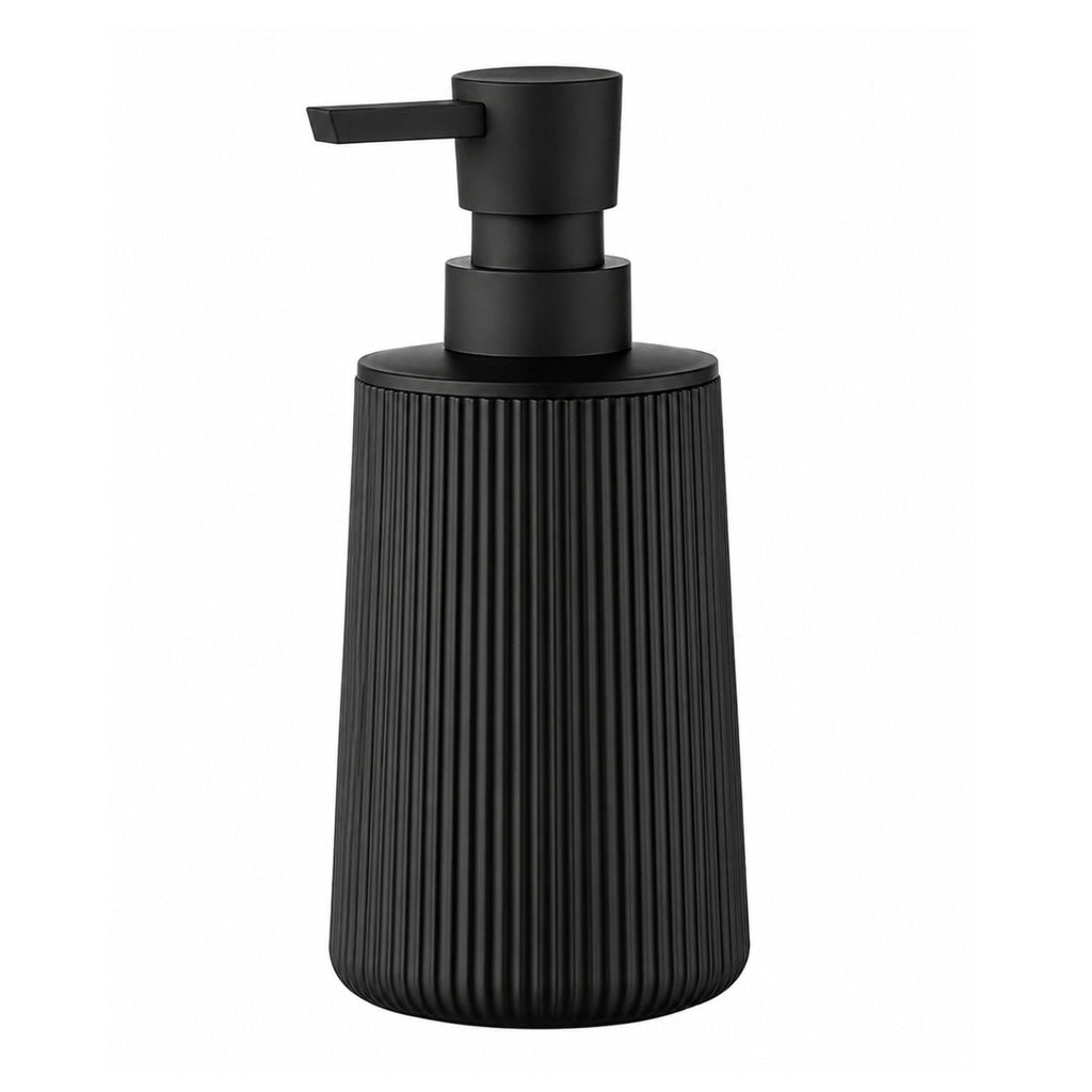 Small Soap Dispenser with Pump Modern Farmhouse Striped Plastic Bottle