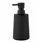 Small Soap Dispenser with Pump Modern Farmhouse Striped Plastic Bottle
