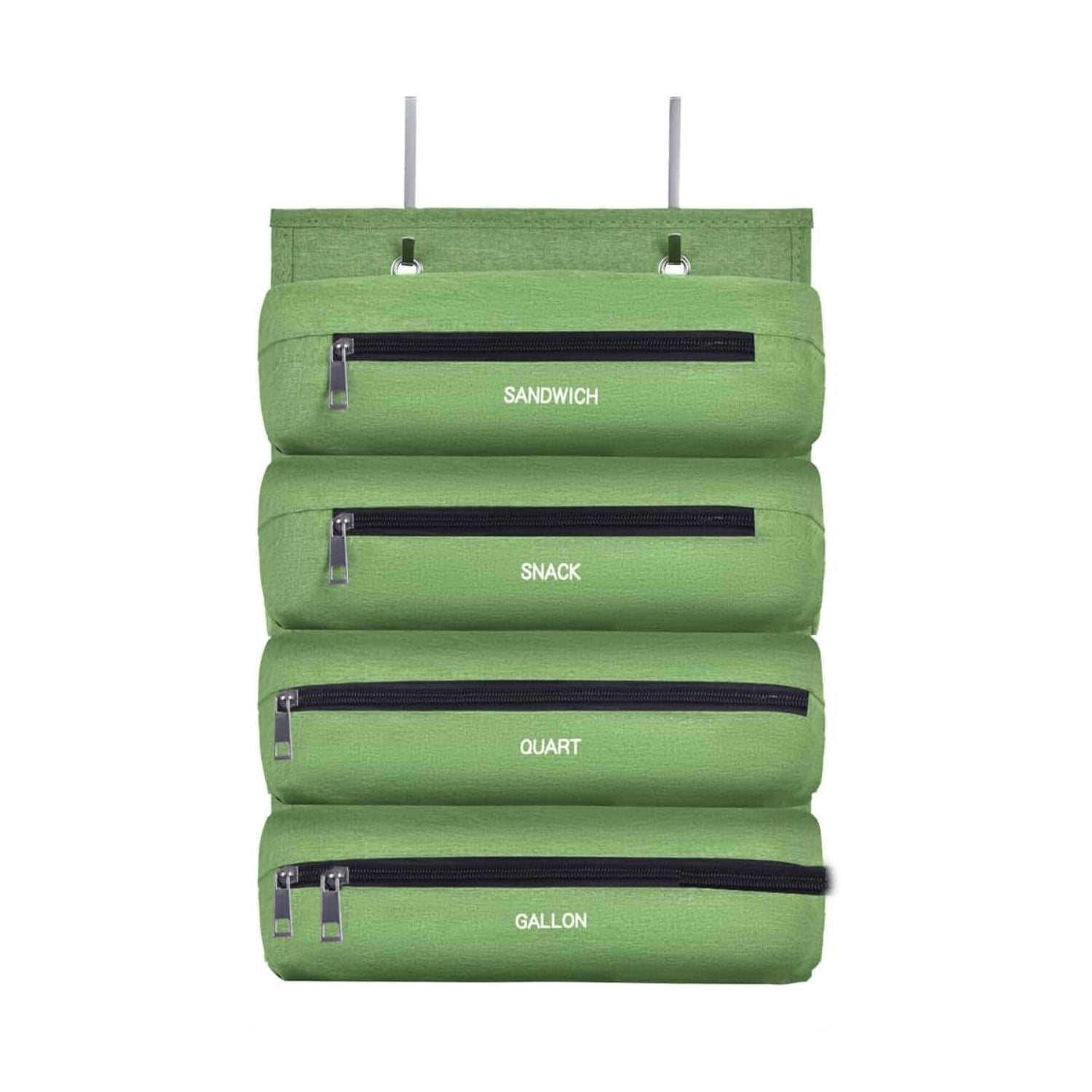 Zipper Bag Organizer for Gallon Quart Sandwich and Snack Storage Bags