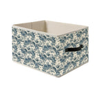 Foldable Storage Bin Box with Handles Vine Floral Organizer Basket