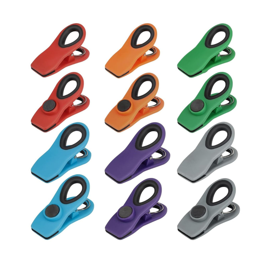 Magnetic Chip Clips with Airtight Seal Food Storage Bag Clips