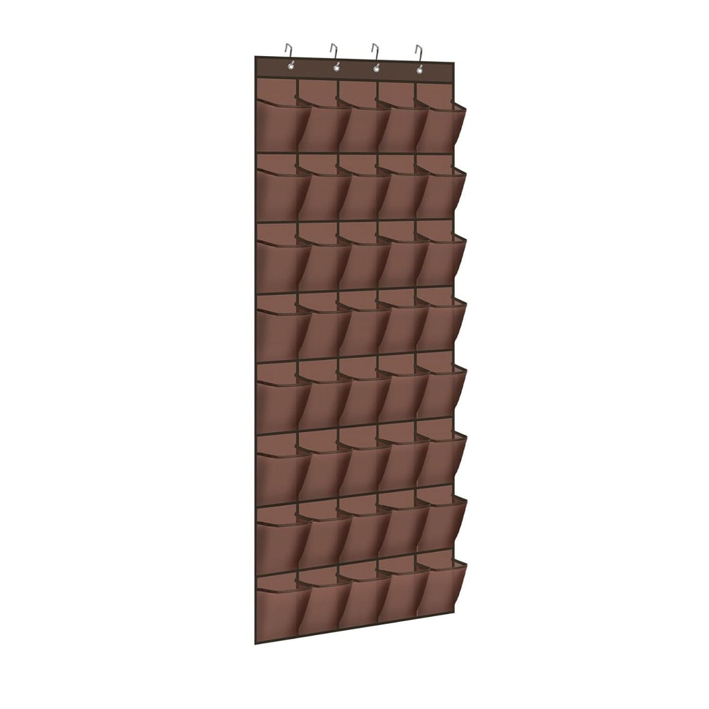 40 Pocket Over-the-Door Hanging Shoe Organizer with Non-Slip Hooks