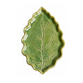 Ceramic Leaf Spoon Rest for Stove Top Kitchen Utensil and Spatula Holder