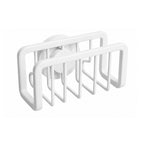Kitchen Sink Sponge Holder with Strong Suction Cup Rustproof Aluminum Caddy