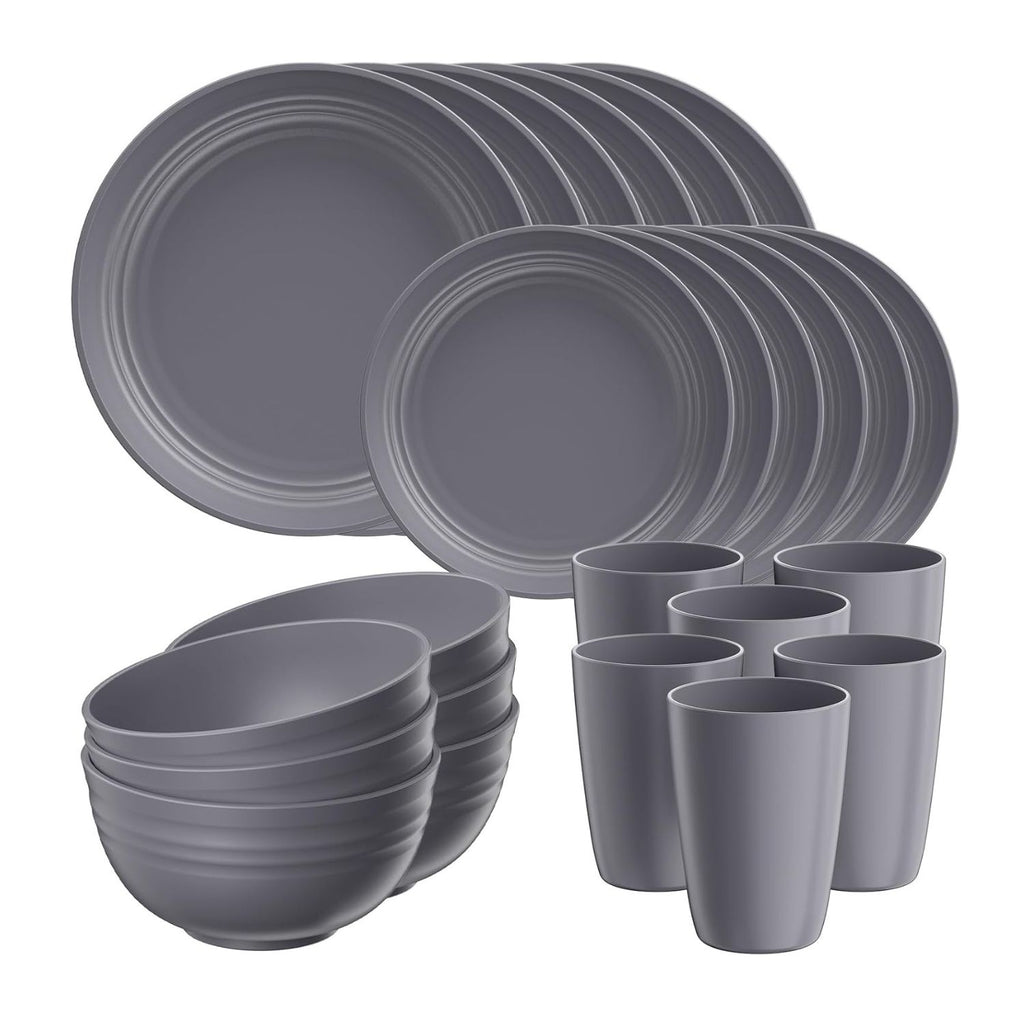 Pack of 24 Plastic Dinnerware Set