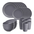 Pack of 24 Plastic Dinnerware Set