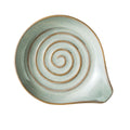 Large Ceramic Spoon Rest for Stove Top 5 Inch Heat-Resistant Utensil Holder