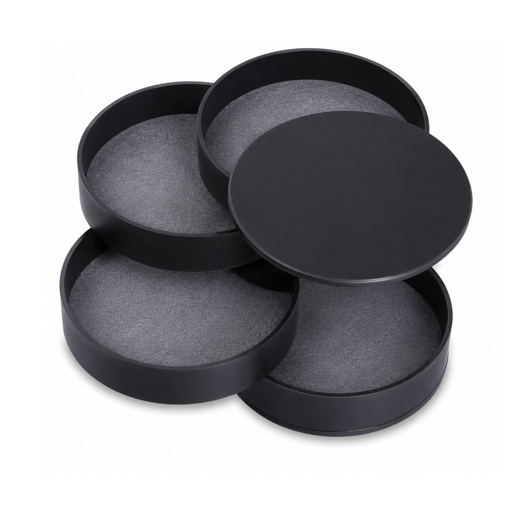 5Layer Rotating Jewelry Organizer Box with Lid