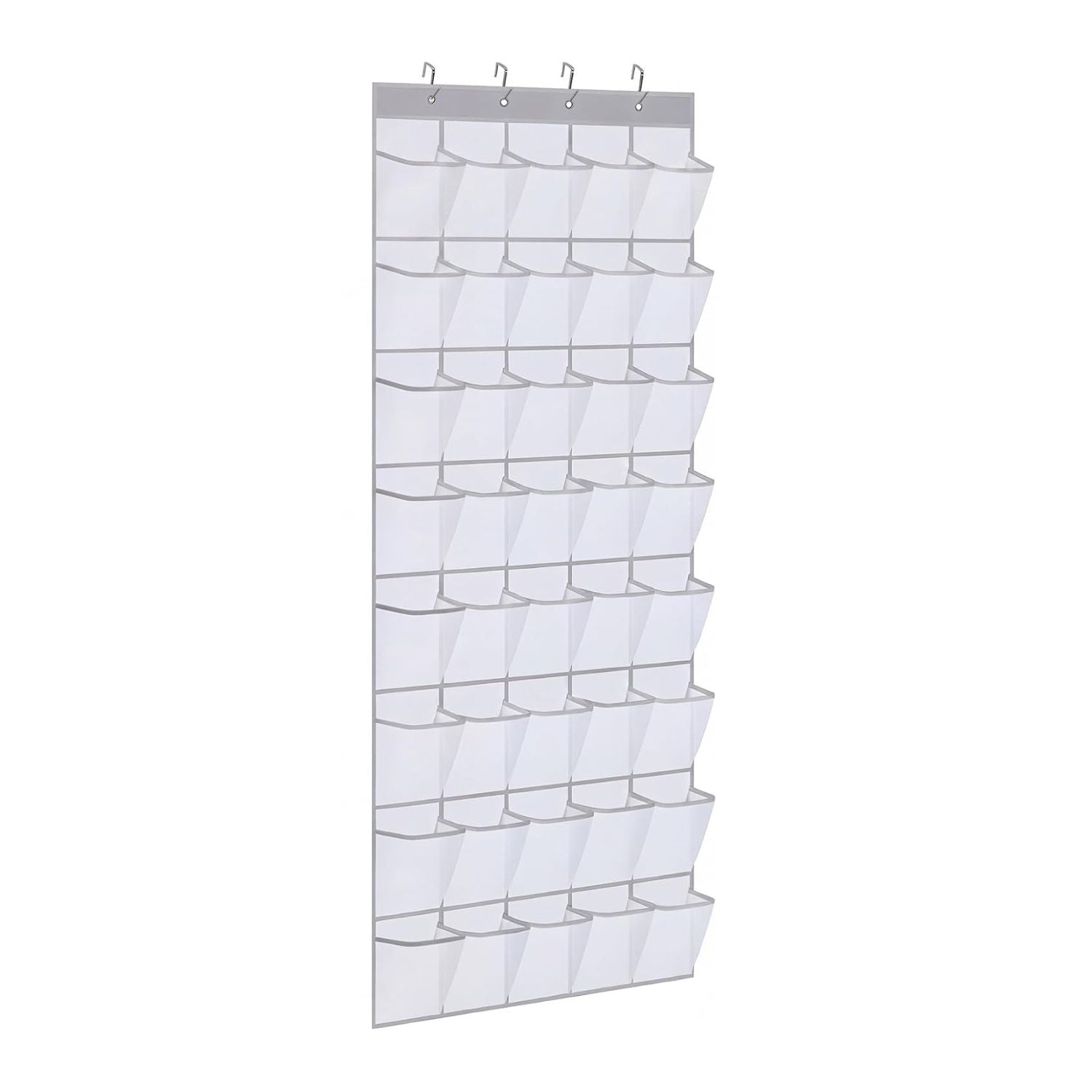 40 Pocket Over-the-Door Hanging Shoe Organizer with Non-Slip Hooks