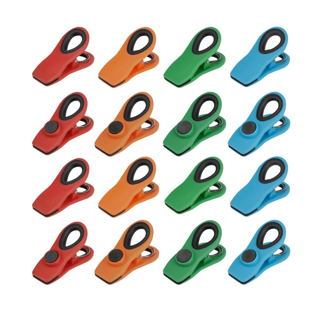 Magnetic Chip Clips with Airtight Seal Food Storage Bag Clips