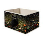 Foldable Storage Bin Box with Handles Vine Floral Organizer Basket