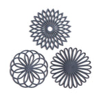 Pack of 3 Silicone Trivet Mats Non-Slip Heat Resistant Hot Pads