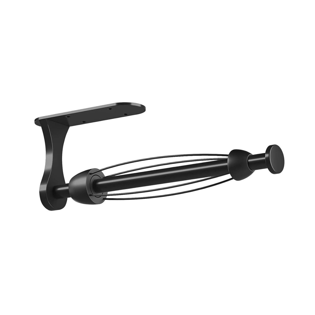 Under Cabinet Paper Towel Holder with One-Hand Tear Ratchet Wall Mount Rack