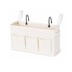 Bedside Caddy Organizer with Water Bottle Holder and Fixed Straps Hanging Storage