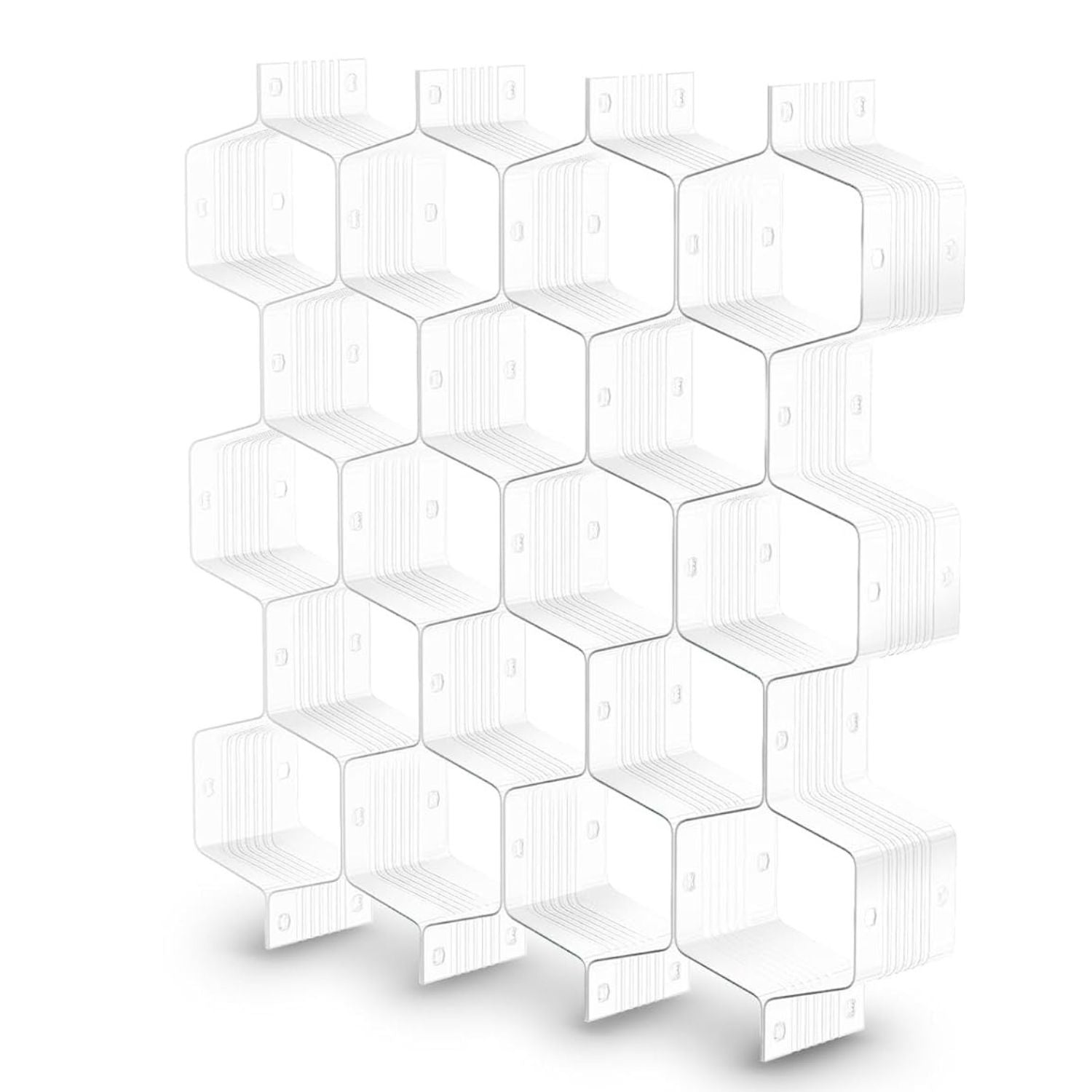 Honeycomb Drawer Organizer Adjustable Divider for Underwear Socks Belts and Scarves