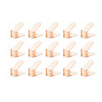 Pack of 15 Adjustable Shoe Slots Organizer Clear Double Layer Shoe Stackers Space
