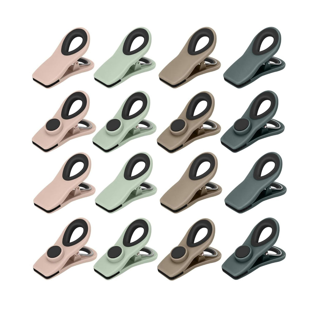Magnetic Chip Clips with Airtight Seal Food Storage Bag Clips