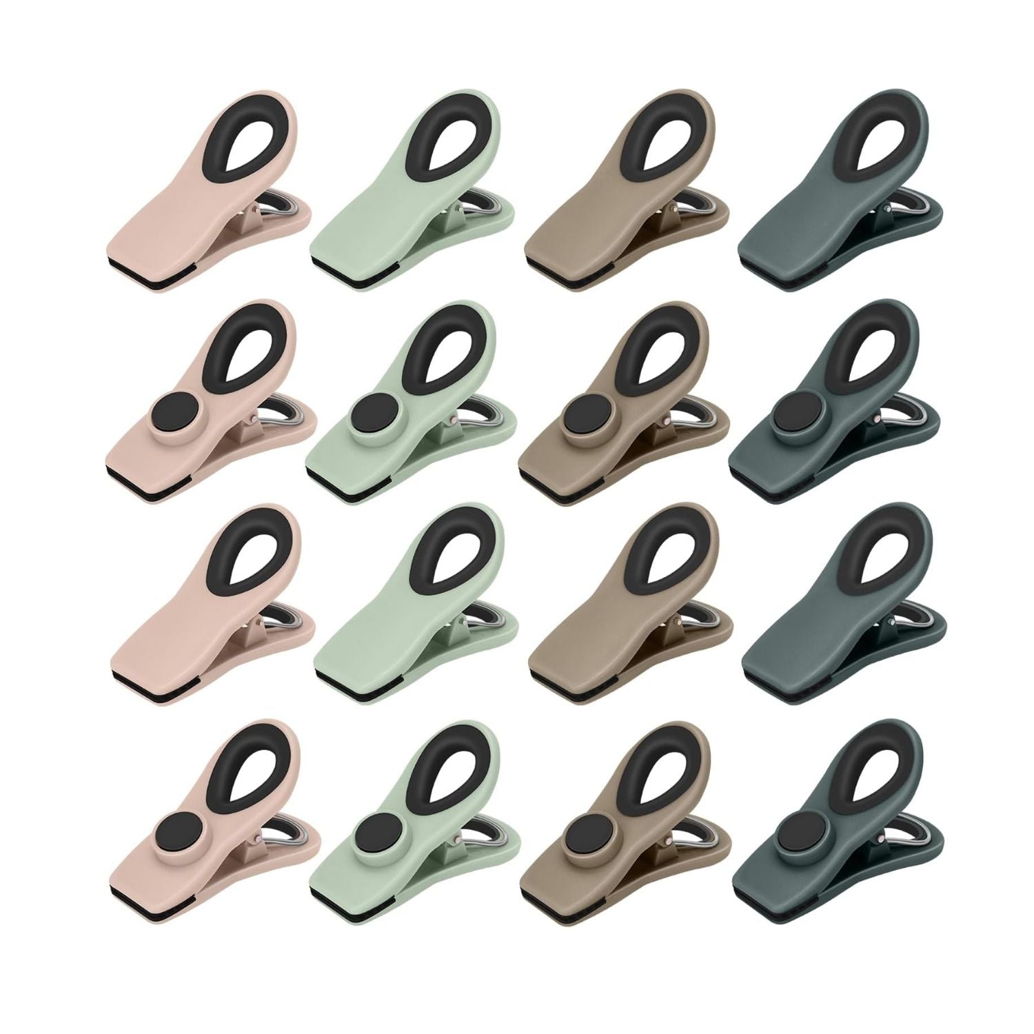 Magnetic Chip Clips with Airtight Seal Food Storage Bag Clips
