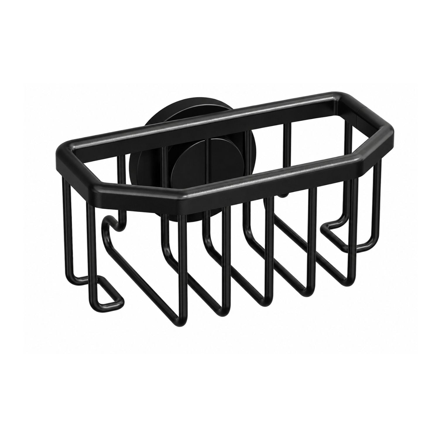 Kitchen Sink Sponge Holder with Strong Suction Cup Rustproof Aluminum Caddy