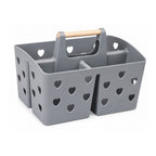 Portable Shower Caddy Organizer Basket with Handle Divided Bathroom Storage