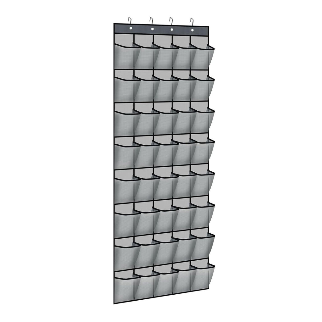 40 Pocket Over-the-Door Hanging Shoe Organizer with Non-Slip Hooks